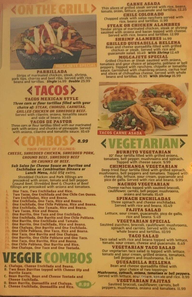 El Molcajete - Russellville, KY menu_pic