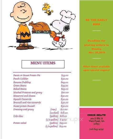 Chick Delite - West Point, GA menu_pic