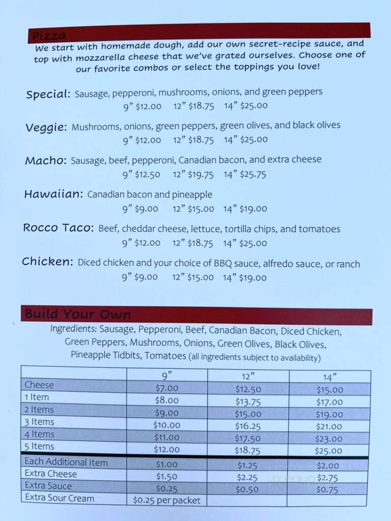 Rocco's Pizza Goodview - Winona, MN menu_pic