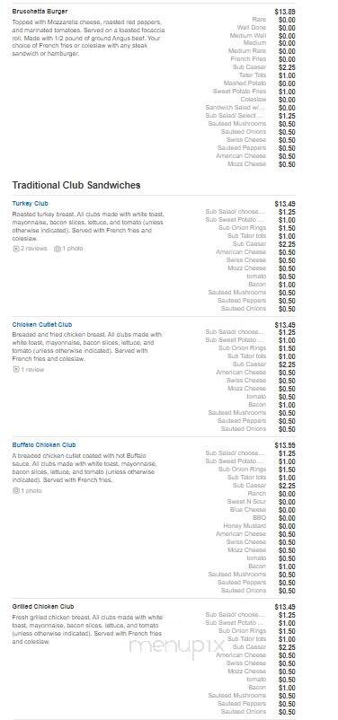 Gregg's Restaurant - North Kingstown, RI menu_pic