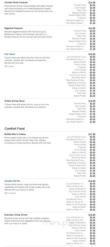 Gregg's Restaurant - North Kingstown, RI menu_pic