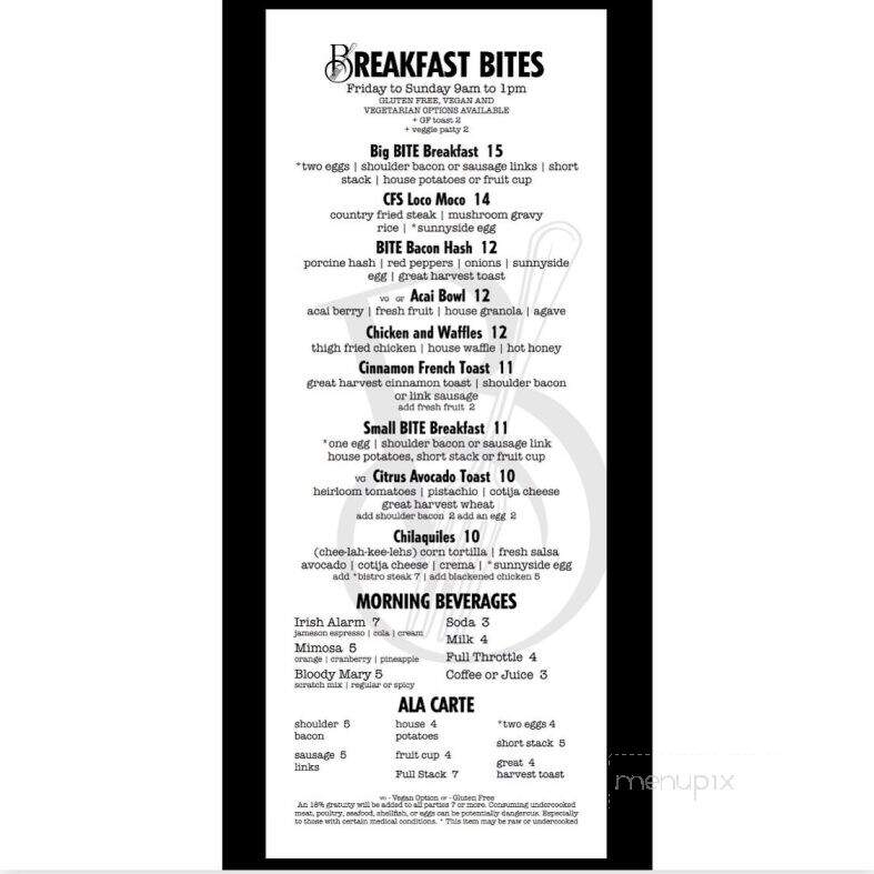 Bite at the Landing - Kennewick, WA menu_pic