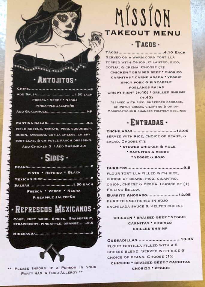 Mission Cantina - Easthampton, MA menu_pic