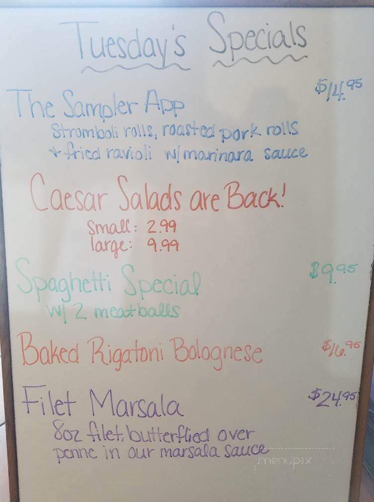 Talk Of The Town Italian Restaurant - Ocean Isle Beach, NC menu_pic