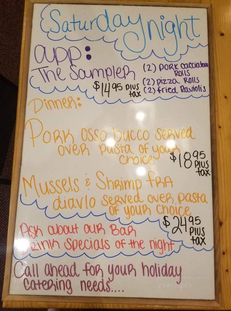 Talk Of The Town Italian Restaurant - Ocean Isle Beach, NC menu_pic