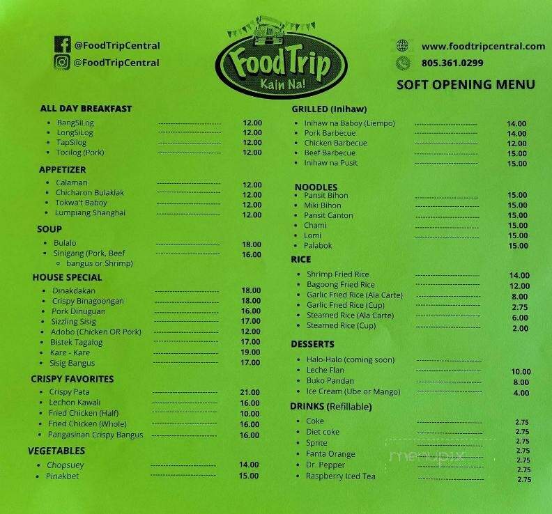 FoodTrip - Santa Maria, CA menu_pic