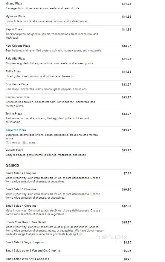 Eta Pie - Ithaca, NY menu_pic