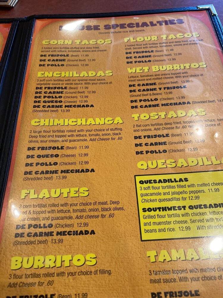 Juan Miguel's - Clinton Township, MI menu_pic