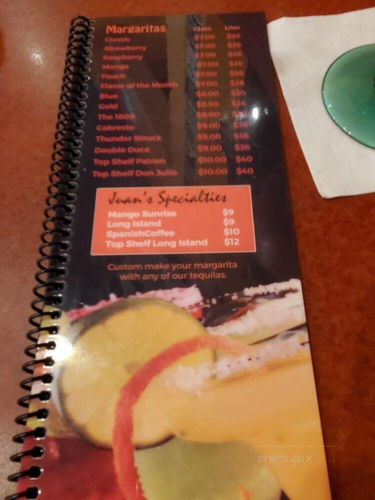 Juan Miguel's - Clinton Township, MI menu_pic