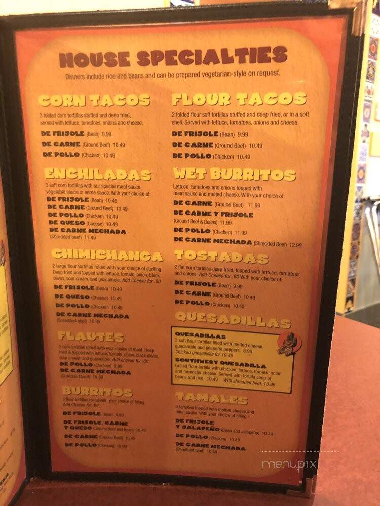 Juan Miguel's - Clinton Township, MI menu_pic