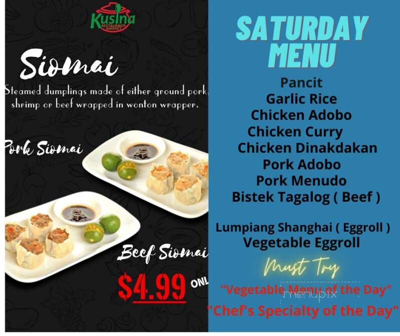 Kusina Restaurant Market - Mcallen, TX menu_pic