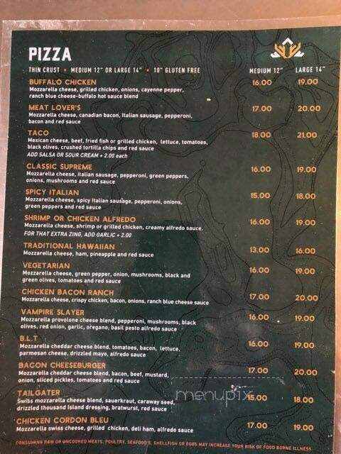 PJ's Cabin Store - Barnes, WI menu_pic