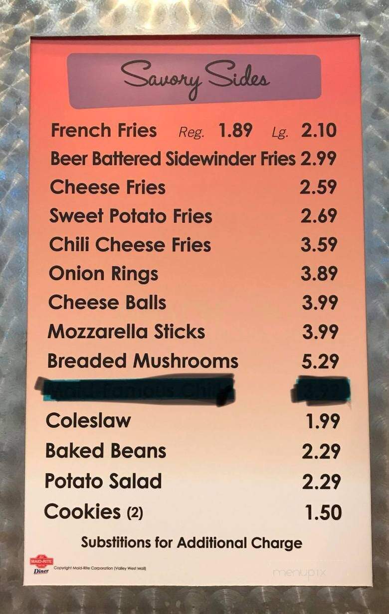 Maid-Rite Valley Junction - West Des Moines, IA menu_pic