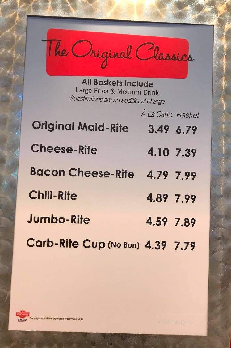 Maid-Rite Valley Junction - West Des Moines, IA menu_pic