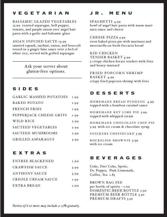 Anthony's - West Point, MS menu_pic