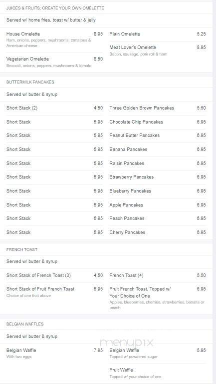 Adventurer Ocean Front Restaurant - Wildwood Crest, NJ menu_pic