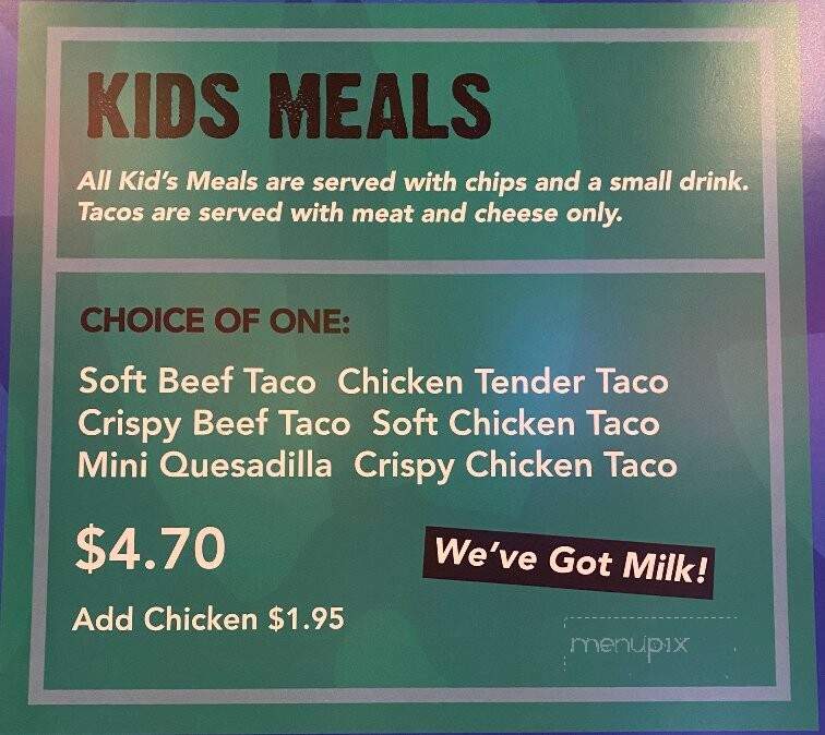 Surf Taco - Jackson, NJ menu_pic