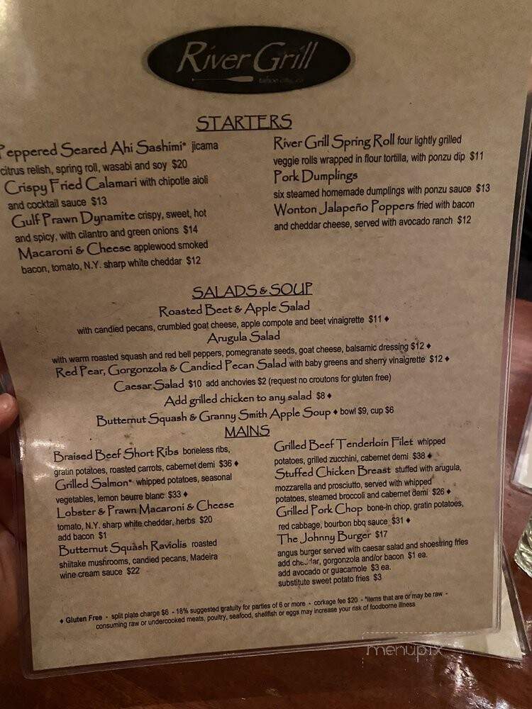 River Grill - Tahoe City, CA menu_pic