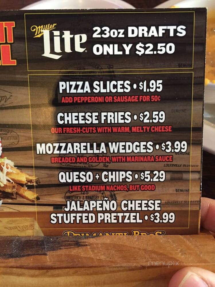 Primanti Brothers - Altoona, PA menu_pic