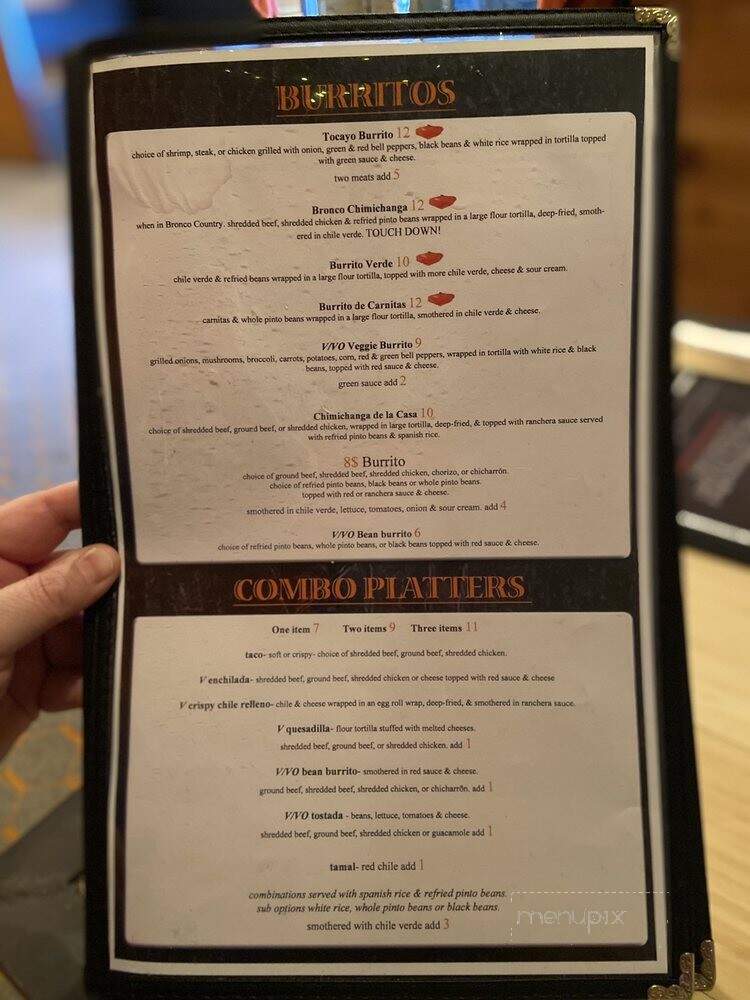 Tocayo - Pueblo West, CO menu_pic