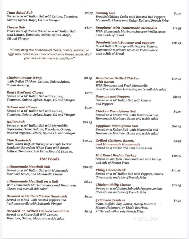Momma's Place - Rock Hill, SC menu_pic