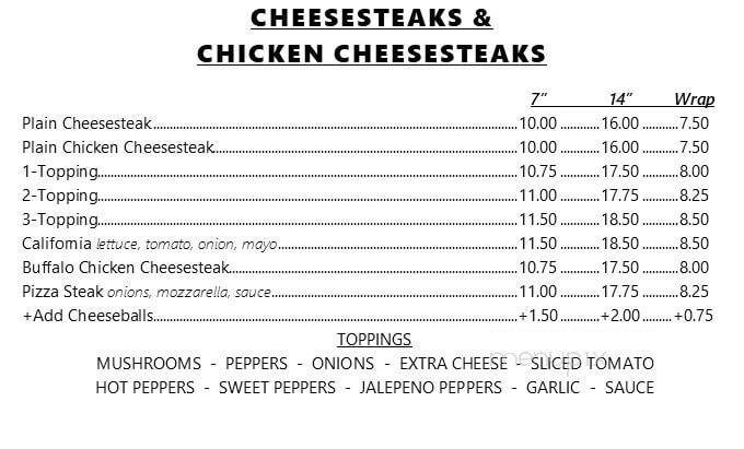 Jerry's Deli & Pizza - South Seaside Park, NJ menu_pic