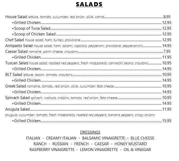 Jerry's Deli & Pizza - South Seaside Park, NJ menu_pic