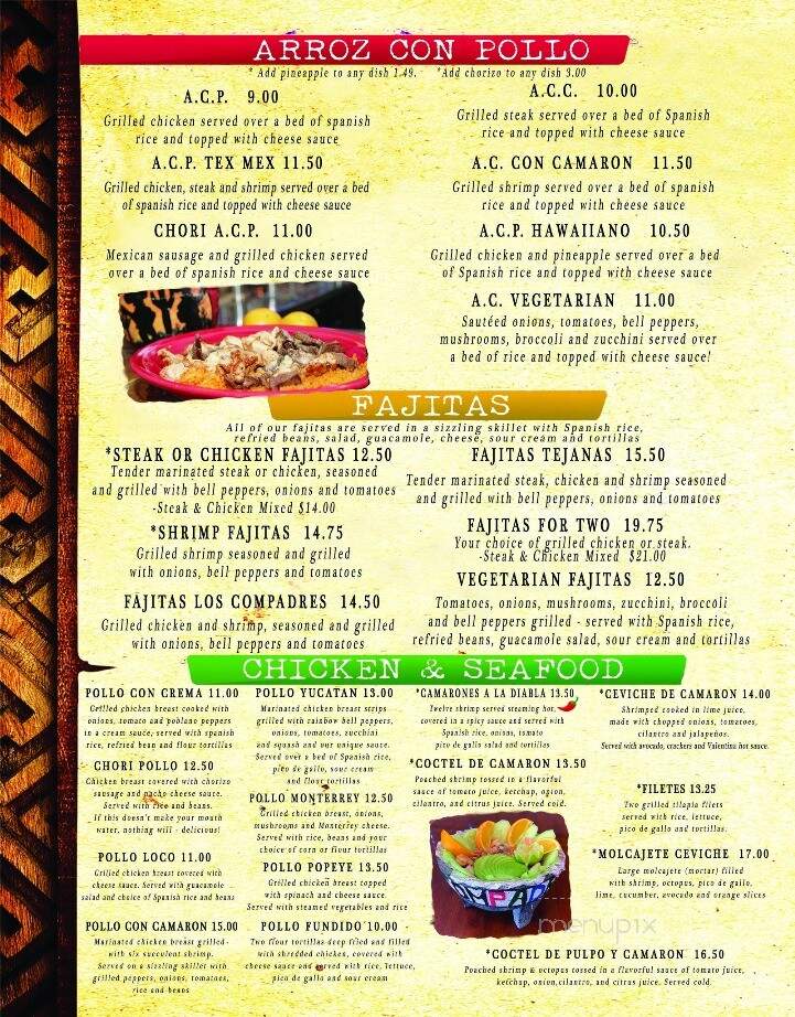 Twin Compadres - Hildebran, NC menu_pic