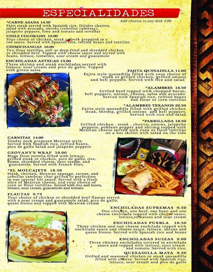 Twin Compadres - Hildebran, NC menu_pic