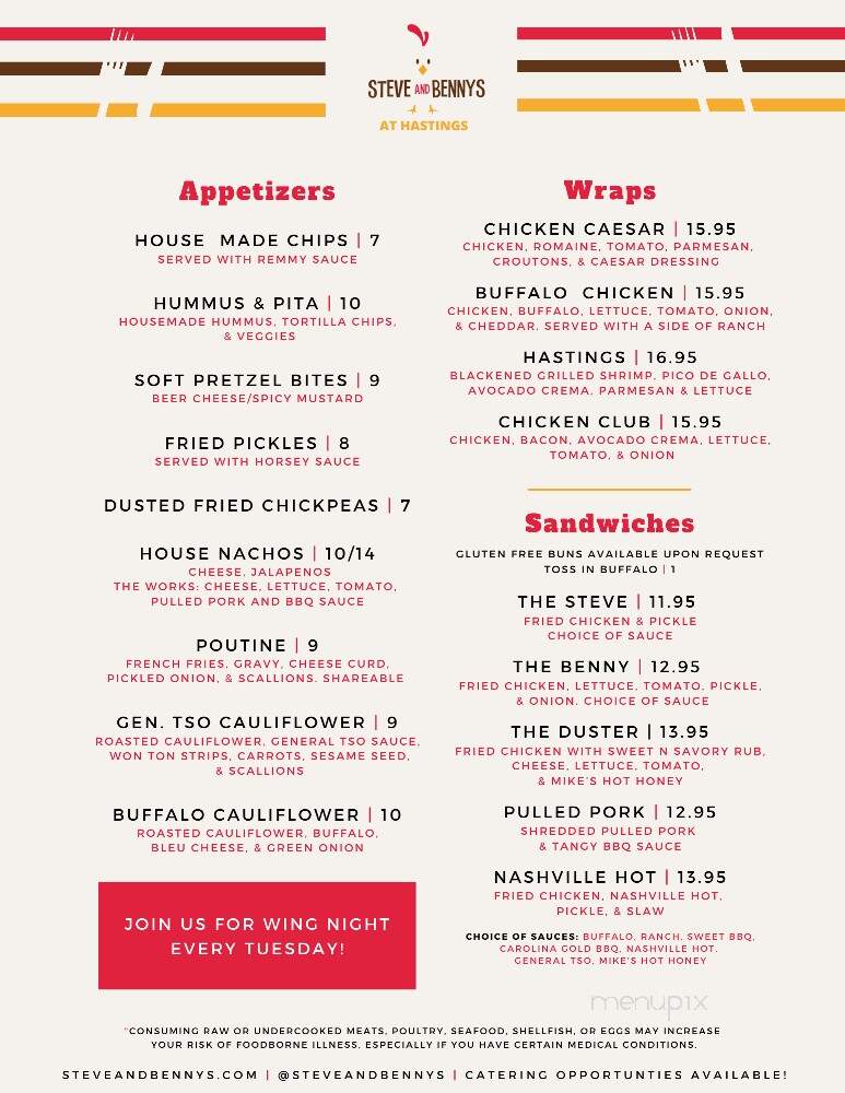 Recon Brewing at Hastings - Bridgeville, PA menu_pic