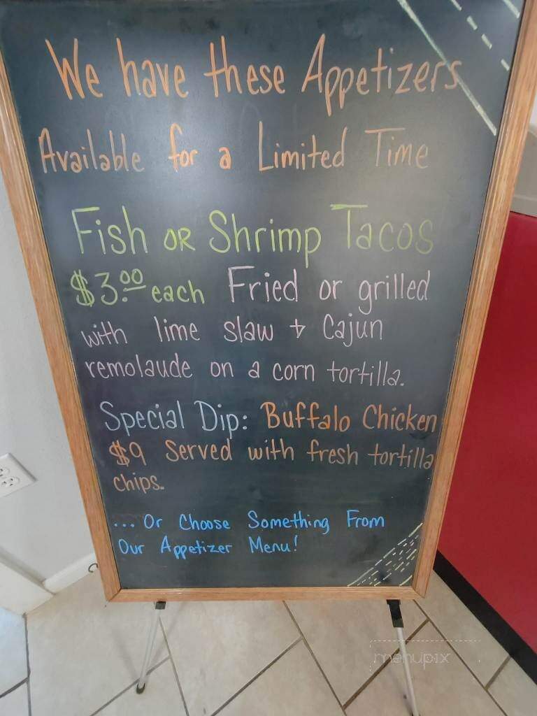 Taylor's Oak Restaurant - Camden, NC menu_pic