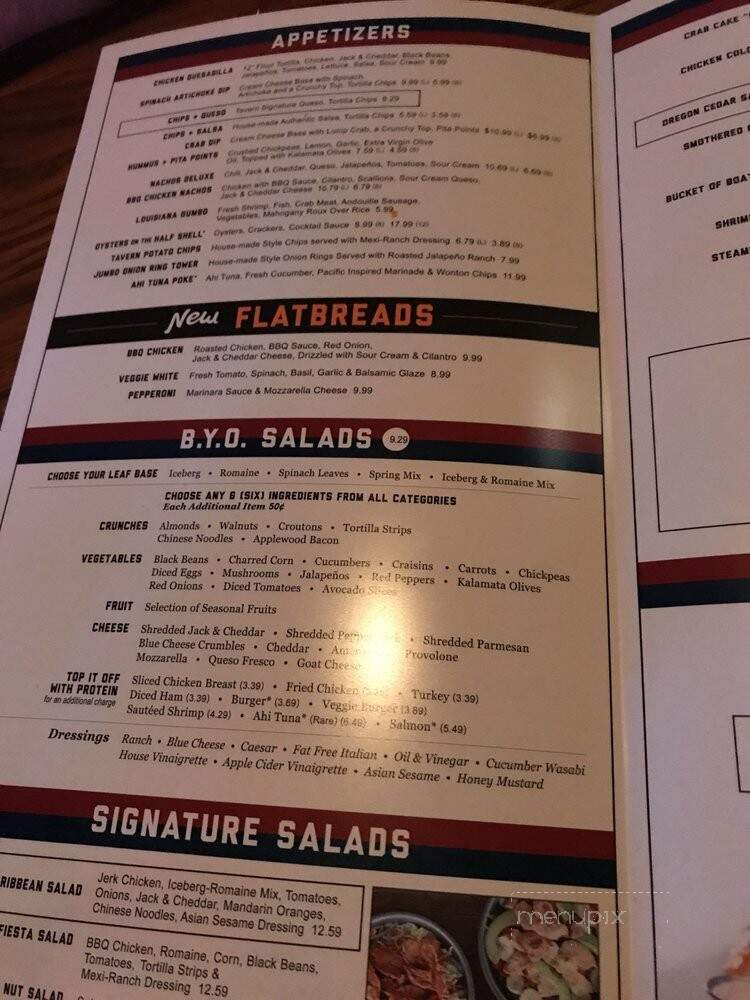 Hickory Tavern - Pinehurst, NC menu_pic