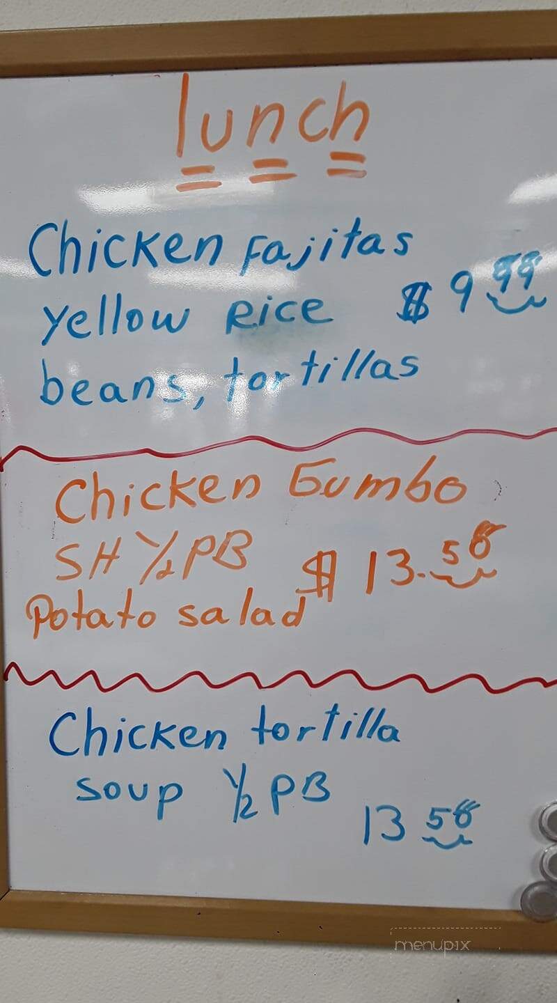 Chris Moran's Marina - Golden Meadow, LA menu_pic