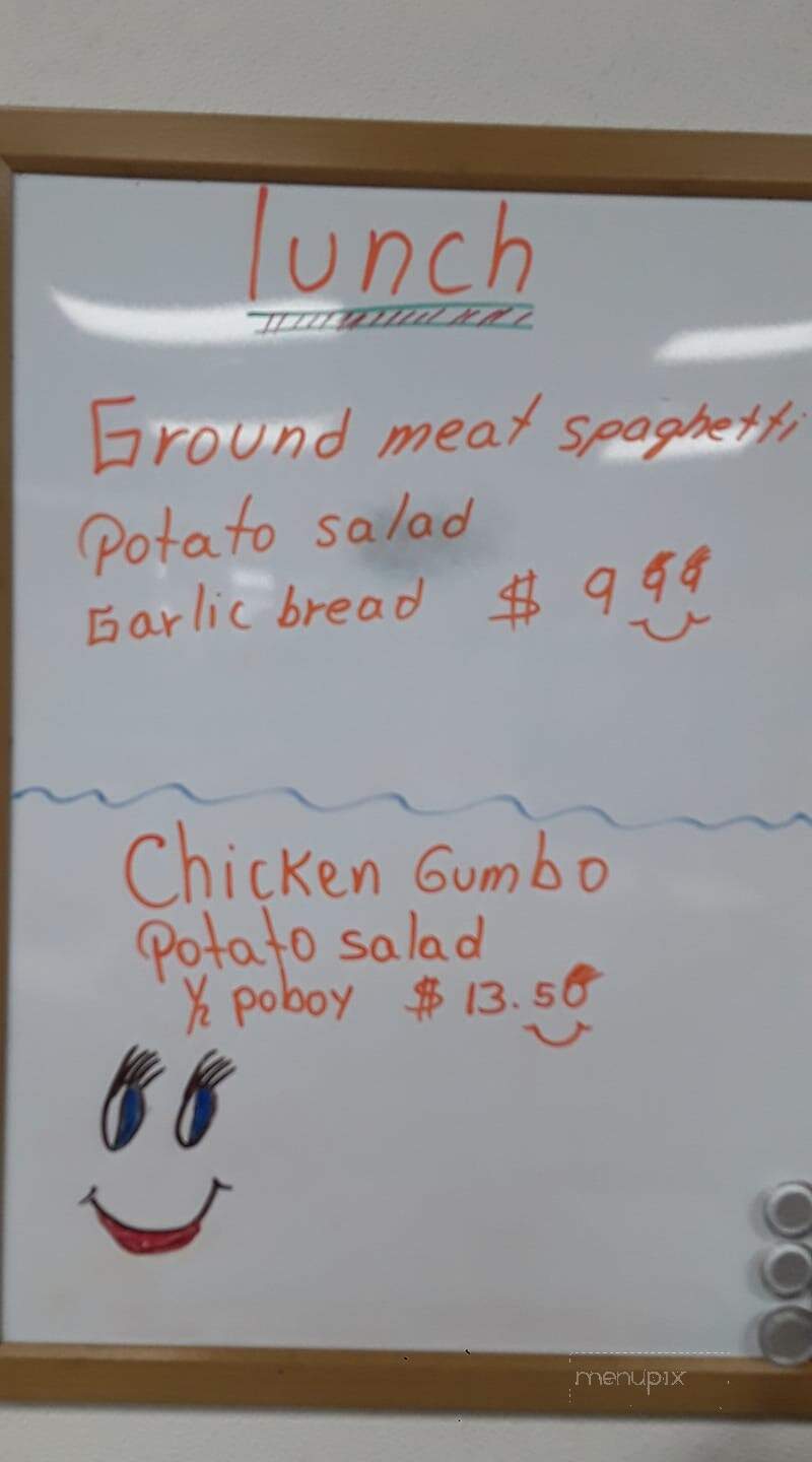 Chris Moran's Marina - Golden Meadow, LA menu_pic