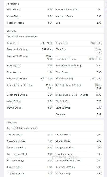 Sam's Southern Eatery - Natchitoches, LA menu_pic