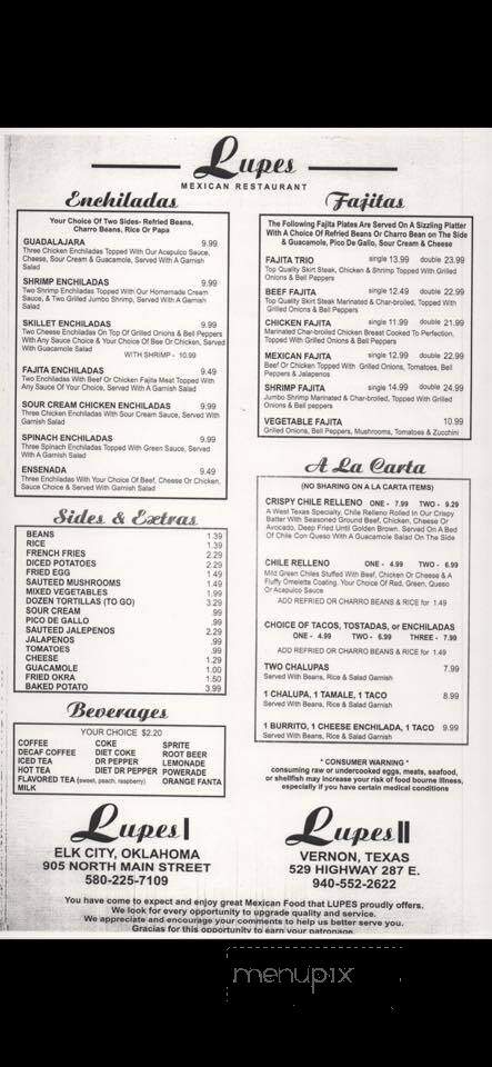 Lupe's Mexican Restaurant - Vernon, TX