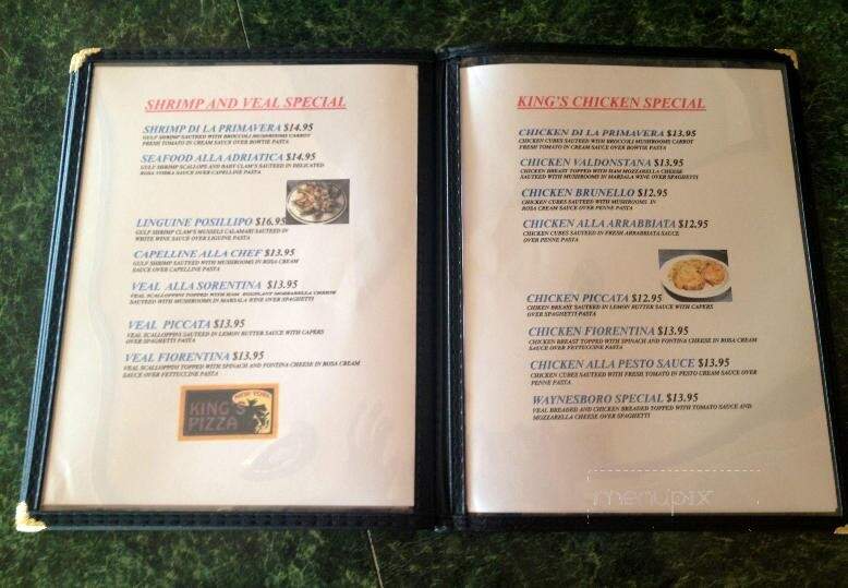 King's New York Pizza - Waynesboro, PA menu_pic
