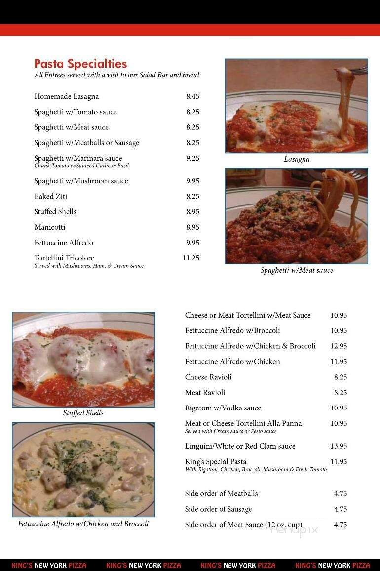 King's New York Pizza - Waynesboro, PA menu_pic