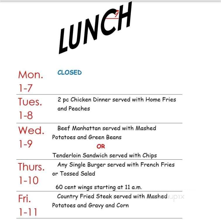 Brucken's - Fort Loramie, OH menu_pic