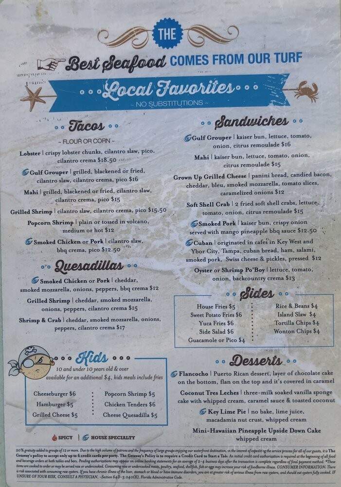The Getaway - St Petersburg, FL menu_pic