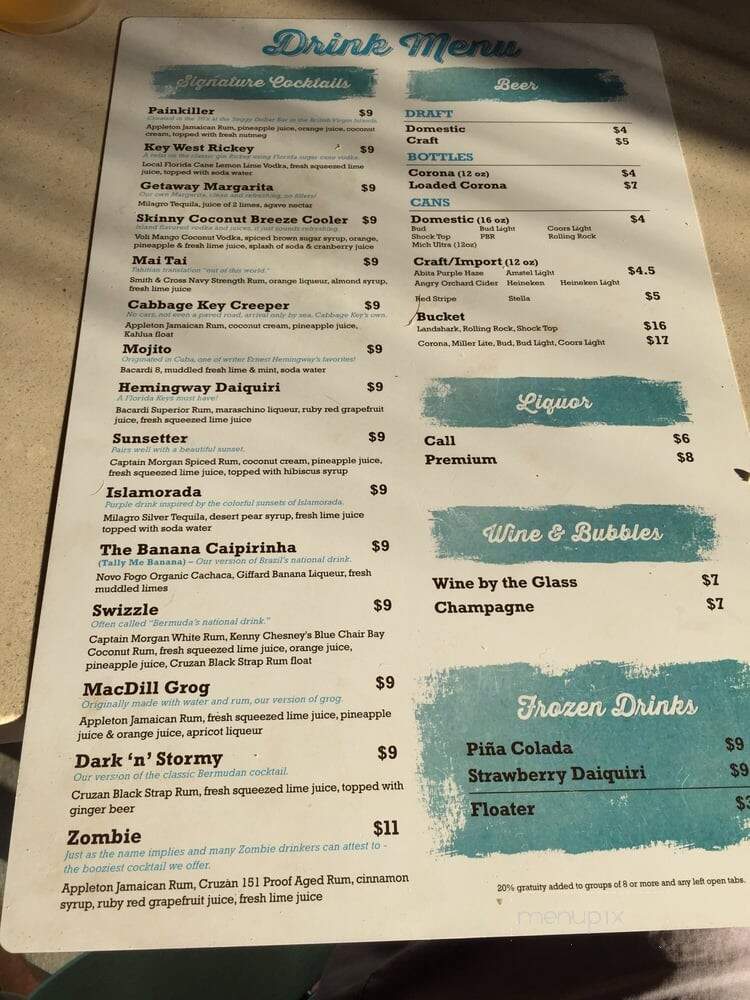 The Getaway - St Petersburg, FL menu_pic
