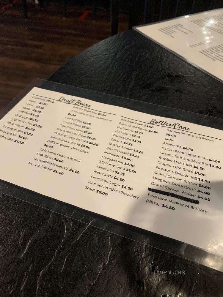 The Canyon's Crown Restaurant and Pub - Tucson, AZ menu_pic