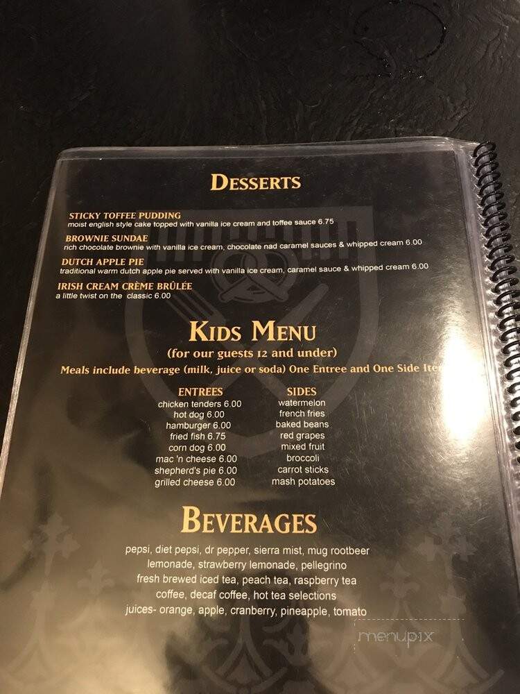 The Canyon's Crown Restaurant and Pub - Tucson, AZ menu_pic