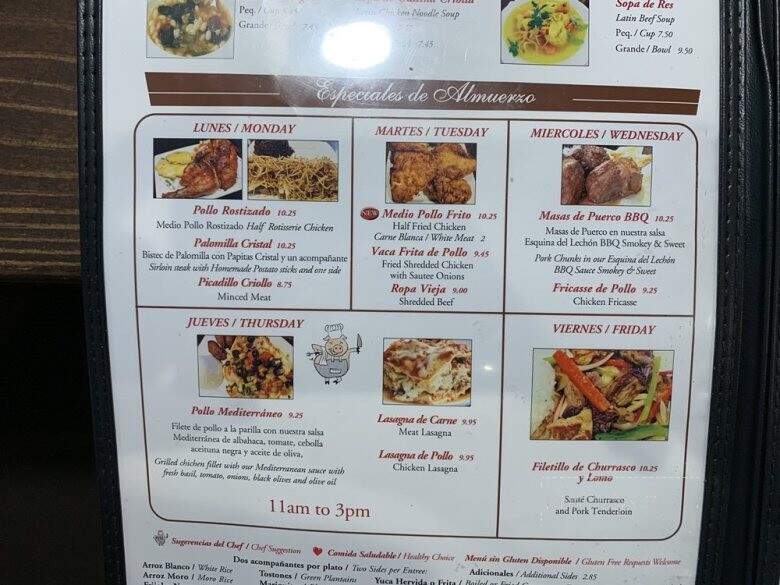 La Esquina del Lechon - Doral, FL menu_pic