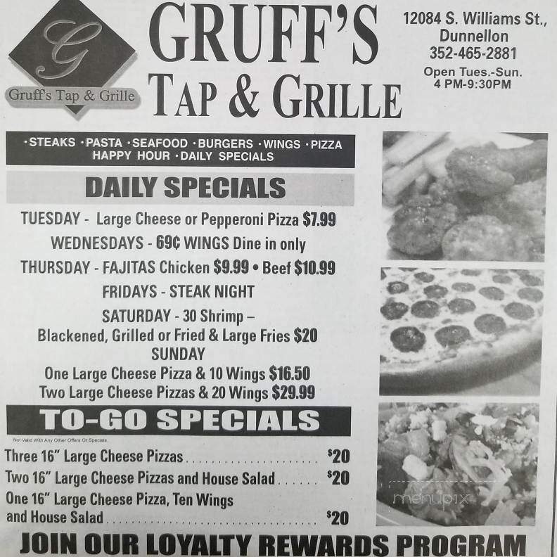 Gruffs Tap and Grille - Dunnellon, FL