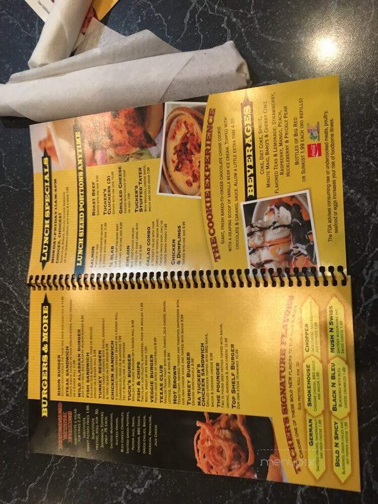 Tucker's American Favorites - New Albany, IN menu_pic