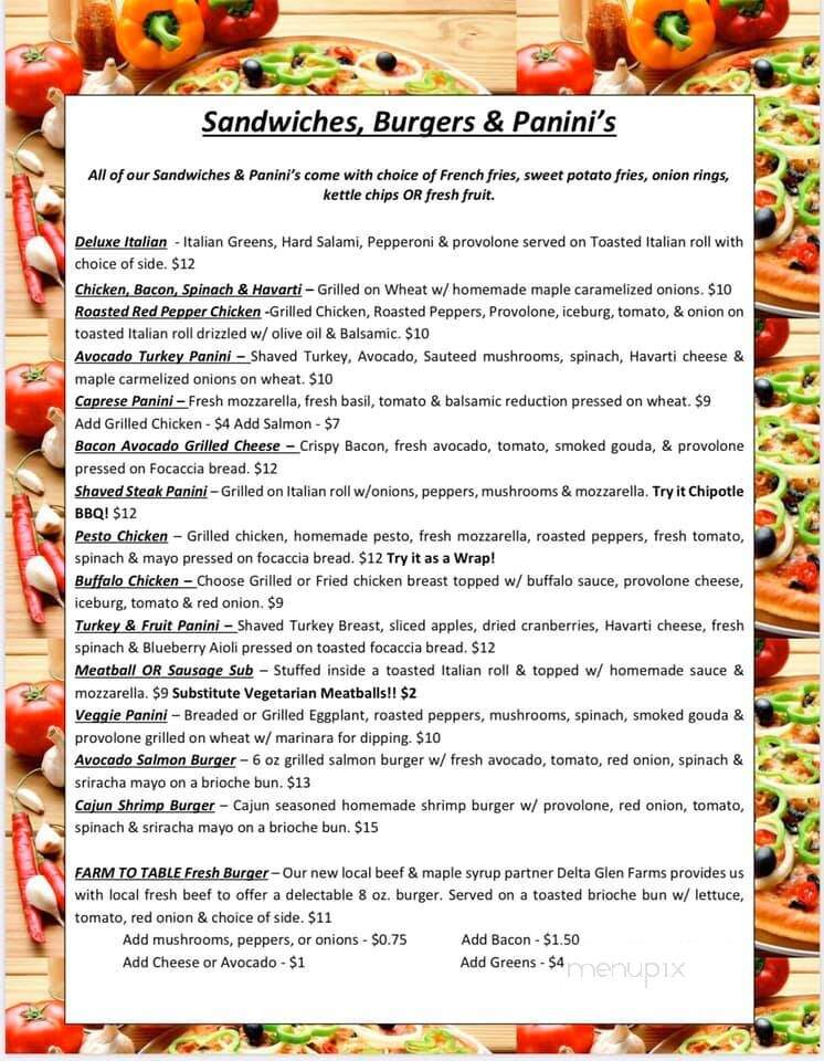 The Vigneto - Rome, NY menu_pic