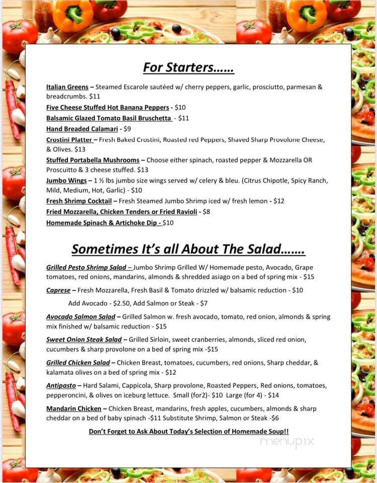 The Vigneto - Rome, NY menu_pic