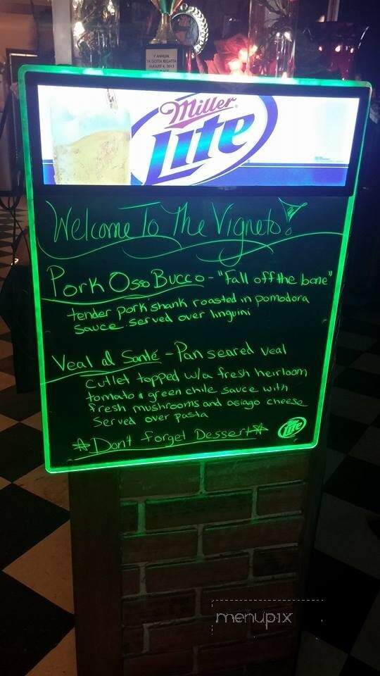 The Vigneto - Rome, NY menu_pic