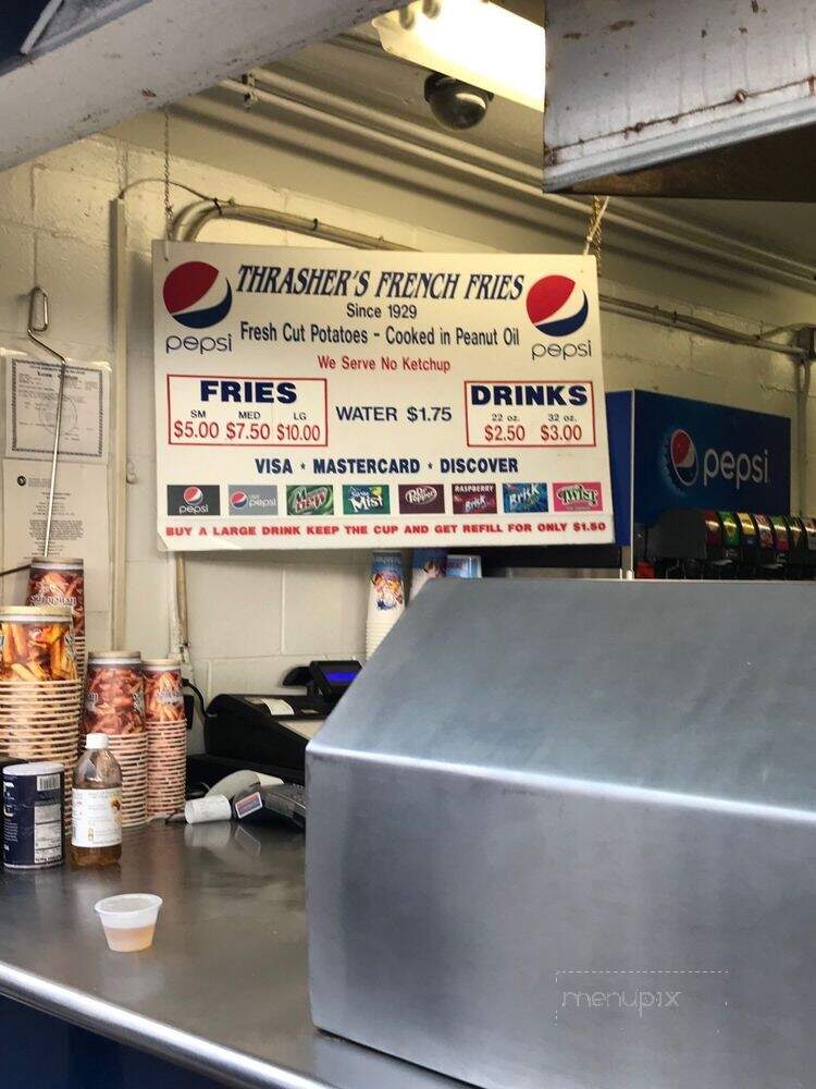 Thrasher's French Fries - Rehoboth Beach, DE menu_pic